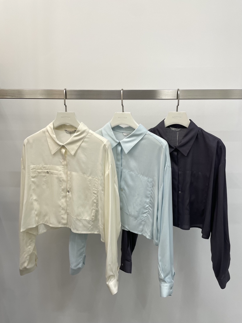 BETTER韓國東大門直郵女裝新款時尚休閑熱賣襯衫蕾絲衫絲綢BETTER襯衫/蕾絲衫