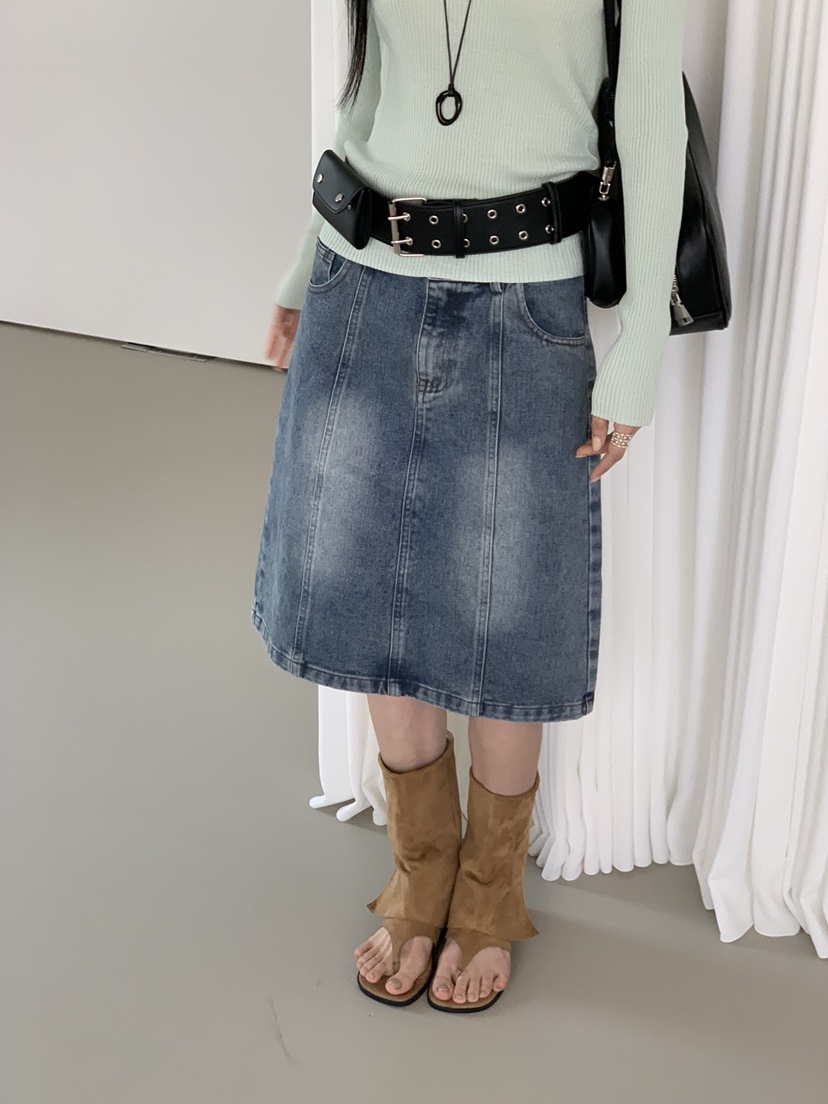 RIVER RAIN韓國東大門代購女士新款職業推薦人氣短裙條紋RIVER RAIN短裙