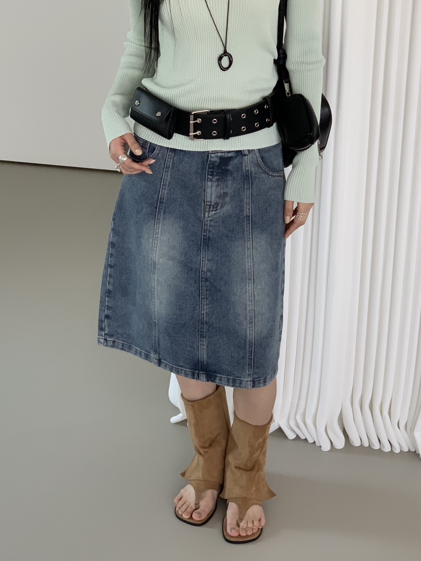 RIVER RAIN韓國東大門代購女士新款職業推薦人氣短裙條紋RIVER RAIN短裙