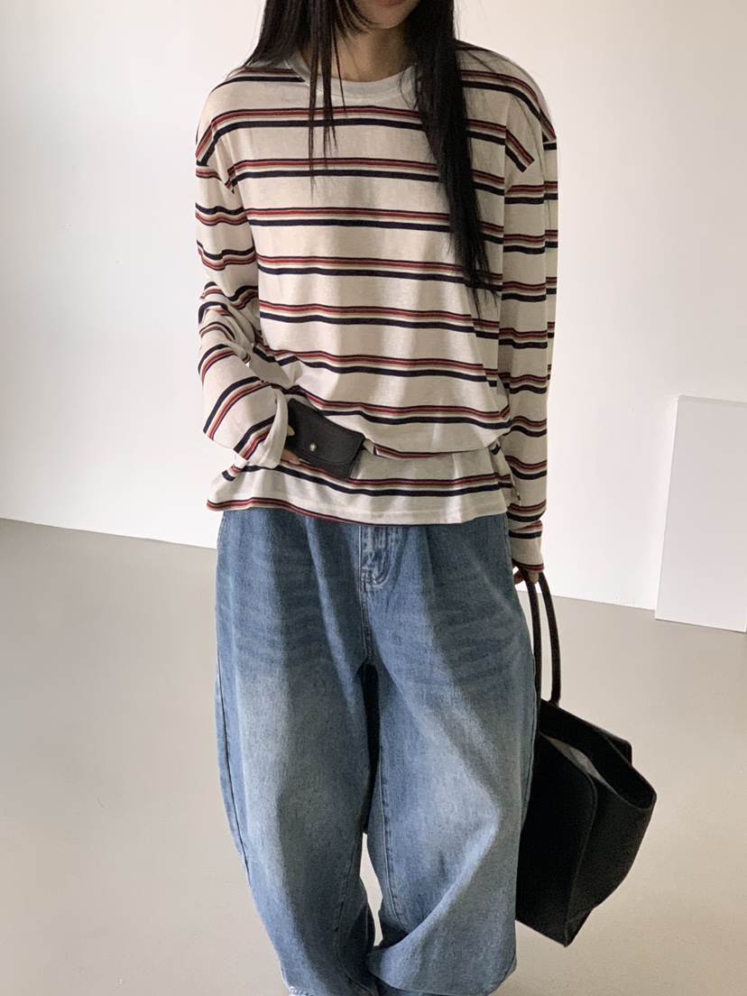 RIVER RAIN韓國代購女裝新款推薦時尚人氣26春夏長袖T恤RIVER RAIN長袖T恤