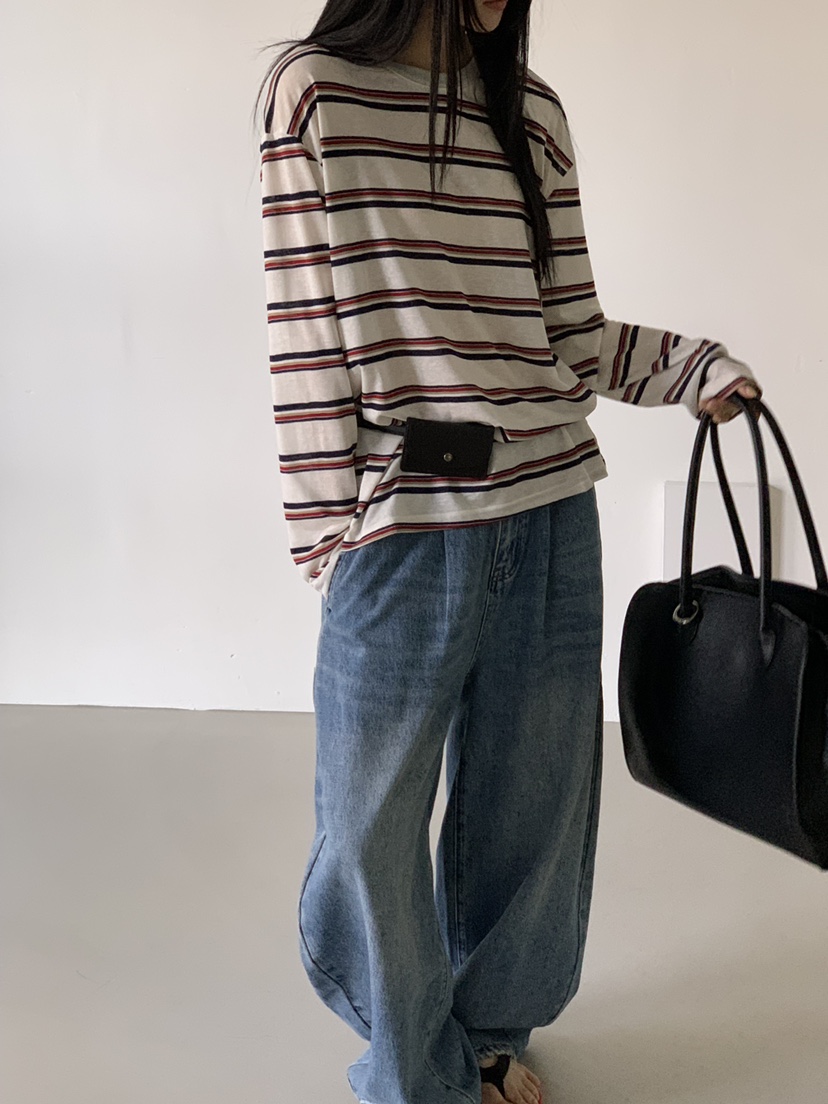 RIVER RAIN韓國代購女裝新款推薦時尚人氣26春夏長袖T恤RIVER RAIN長袖T恤