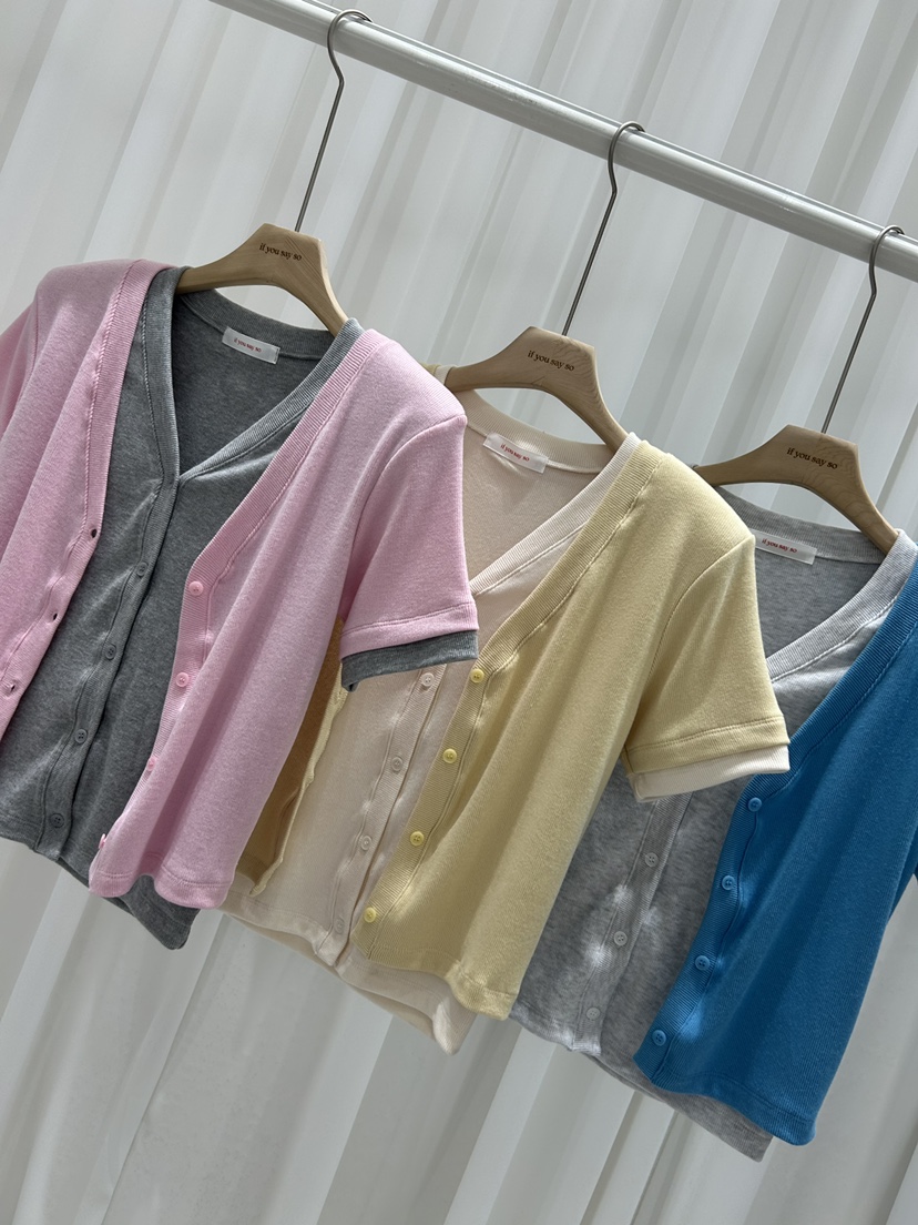 IF YOU SAY SO/PLUM-Q韓國直郵女裝新款熱賣針織衫假兩件IF YOU SAY SO/PLUM-Q針織衫