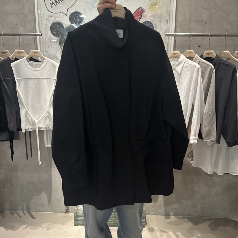 LAMAGIEPIE/LAMAGIE GREY韓國東大門直郵女士新品時尚夾克口袋LAMAGIEPIE/LAMAGIE GREY夾克圖色3黑色