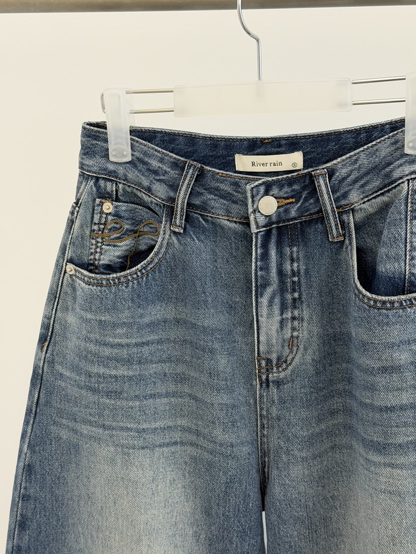 RIVER RAIN韓國東大門代購女裝新品人氣職業休閑時尚牛仔褲RIVER RAIN牛仔褲