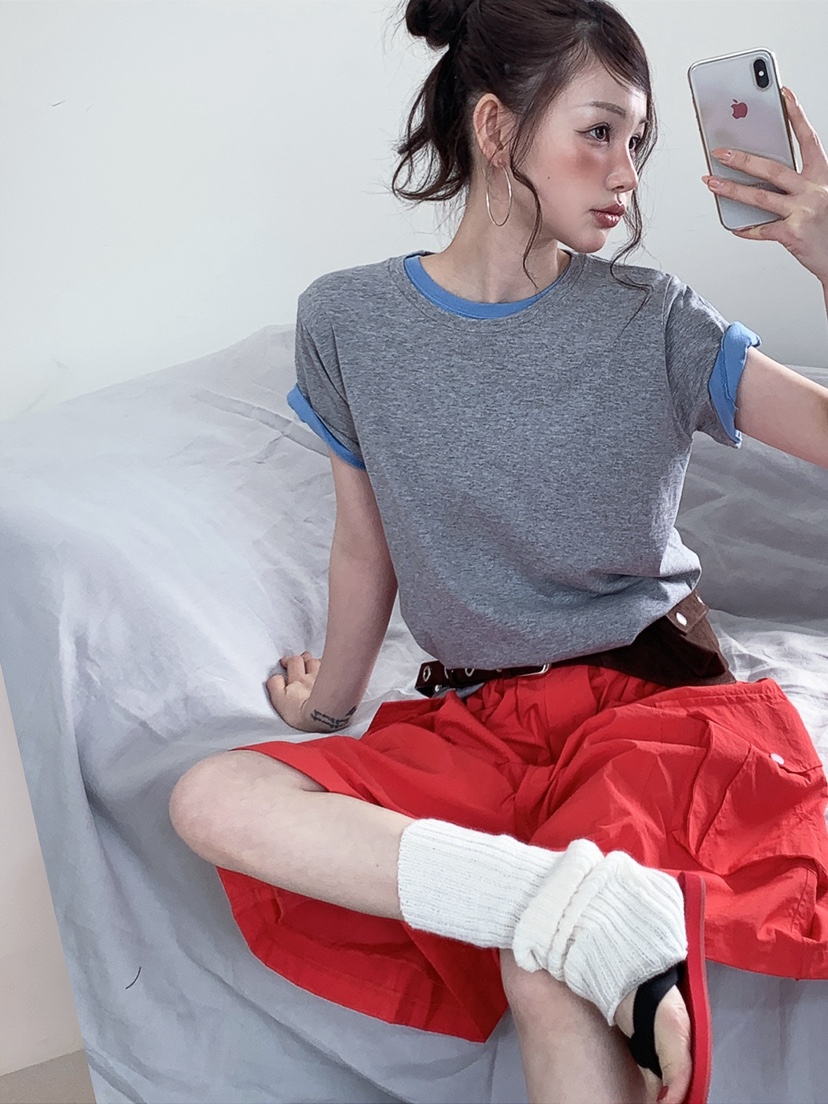 JKICHI韓國直郵實拍女士新款休閑人氣推薦時尚T恤不含內搭棉JKICHIT恤