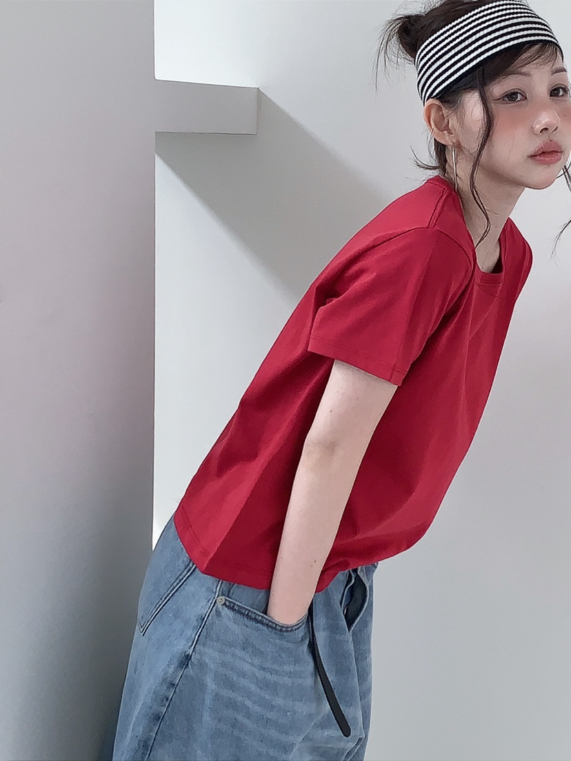 JKICHI韓國直郵實拍女士新款休閑人氣推薦時尚T恤不含內搭棉JKICHIT恤