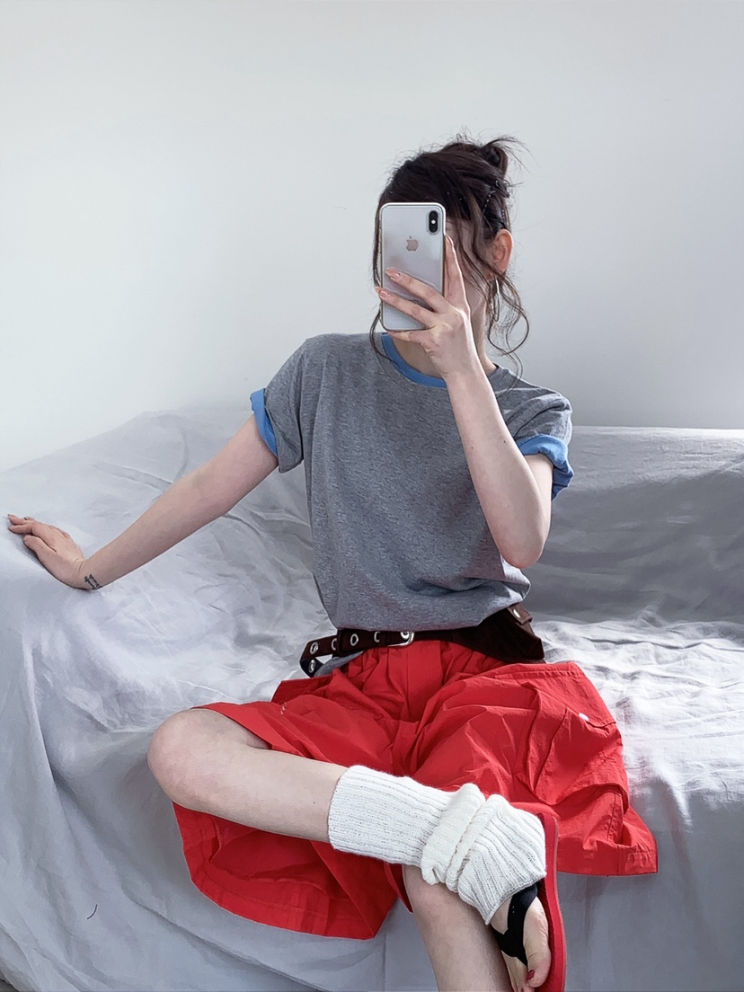 JKICHI韓國直郵實拍女士新款休閑人氣推薦時尚T恤不含內搭棉JKICHIT恤