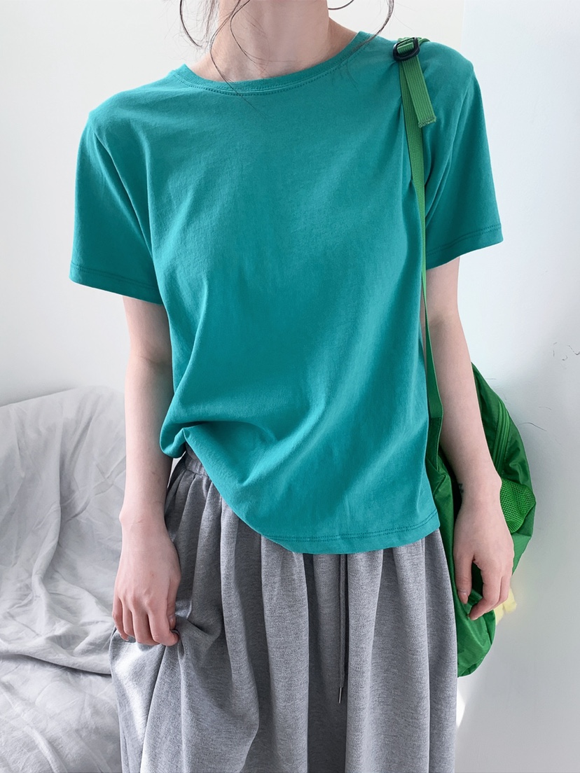 JKICHI韓國直郵實拍女士新款休閑人氣推薦時尚T恤不含內搭棉JKICHIT恤圖色3