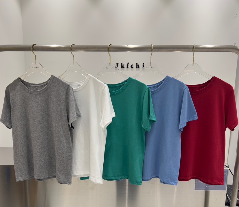 JKICHI韓國直郵實拍女士新款休閑人氣推薦時尚T恤不含內搭棉JKICHIT恤圖色5左四色