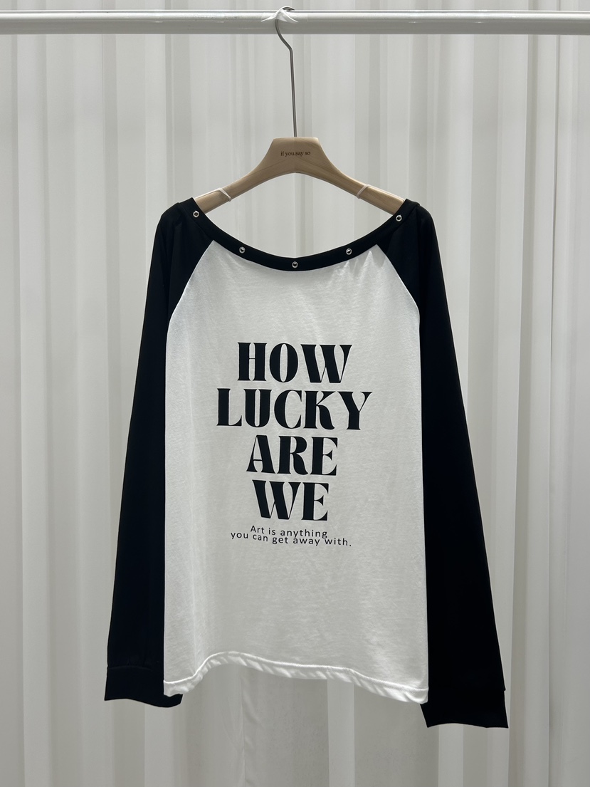 IF YOU SAY SO/PLUM-Q韓國東大門代購女裝新款推薦長袖T恤IF YOU SAY SO/PLUM-Q長袖T恤圖色2