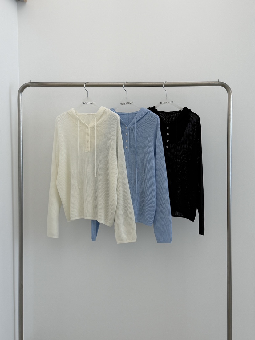 RIVER RAIN韓國直郵女裝新品時尚熱賣職業人氣針織衫連帽衫RIVER RAIN針織衫