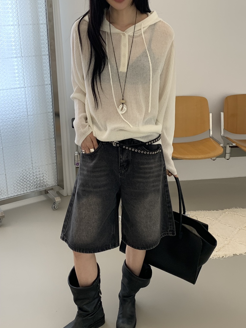 RIVER RAIN韓國直郵女裝新品時尚熱賣職業人氣針織衫連帽衫RIVER RAIN針織衫