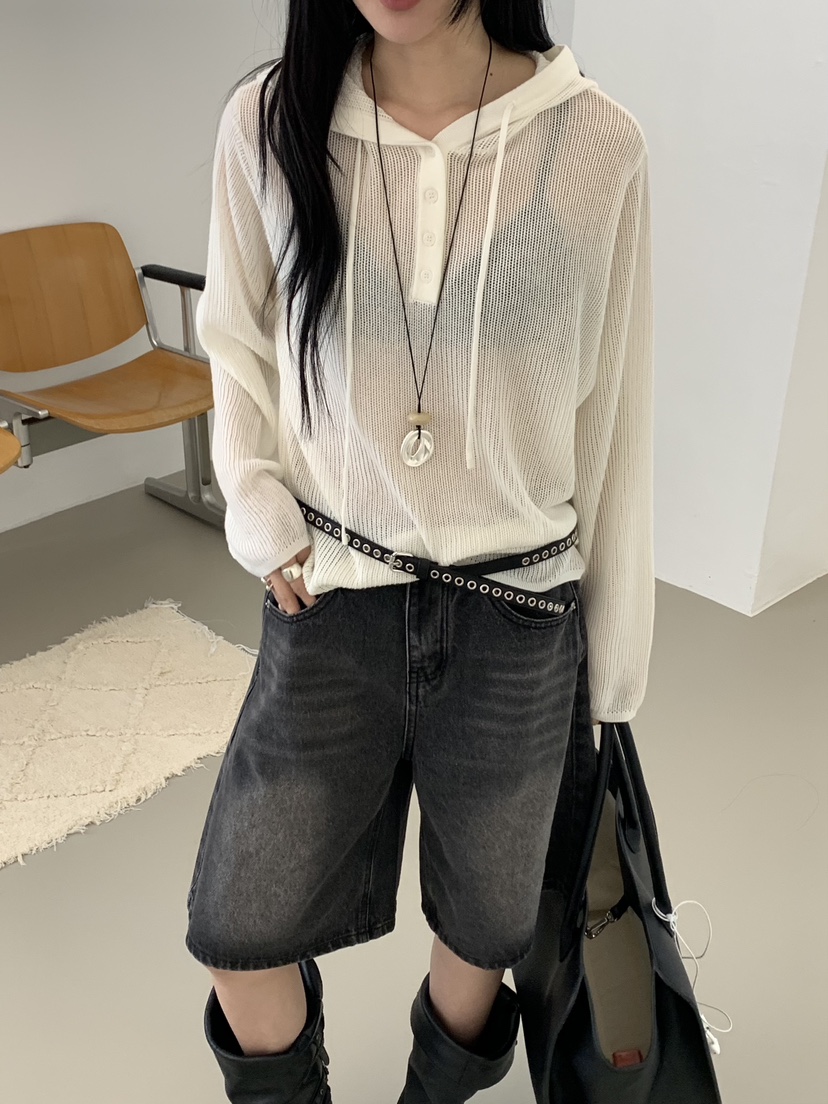 RIVER RAIN韓國直郵女裝新品時尚熱賣職業人氣針織衫連帽衫RIVER RAIN針織衫