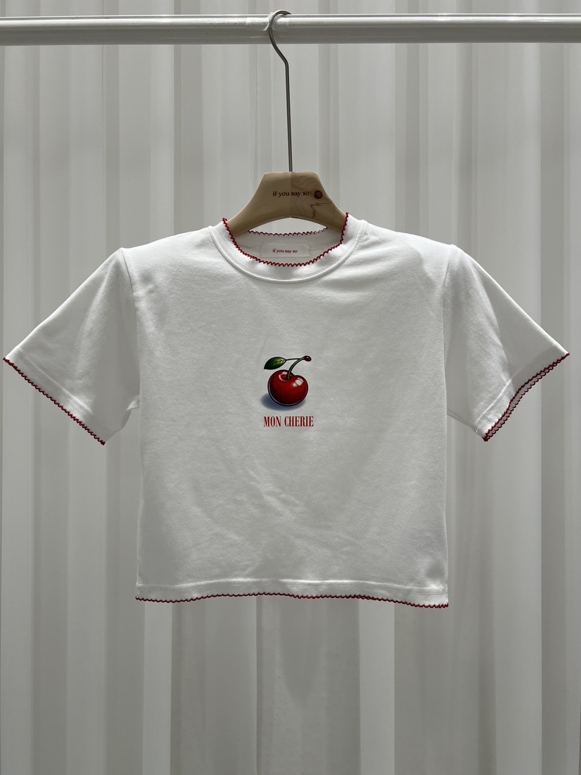 IF YOU SAY SO/PLUM-Q韓國東大門代購女裝新款人氣T恤IF YOU SAY SO/PLUM-QT恤圖色1