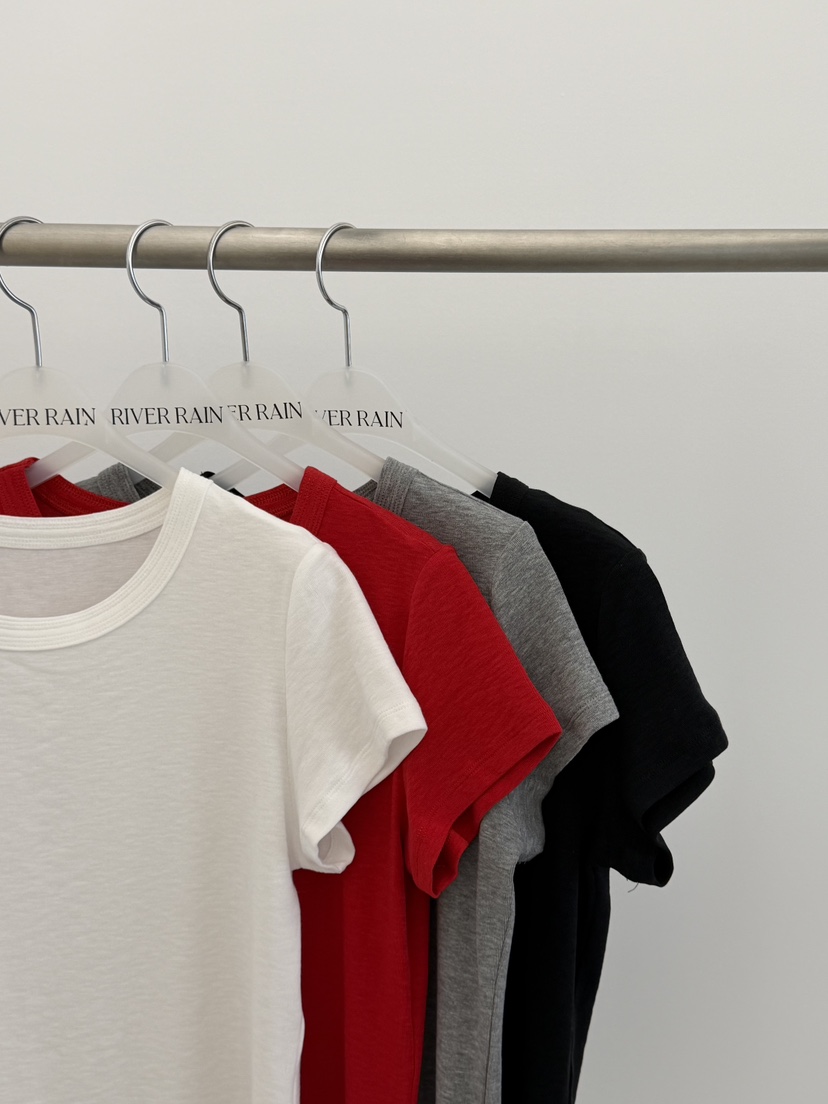 RIVER RAIN韓國直郵女裝新款時尚推薦職業休閑26春夏T恤RIVER RAINT恤