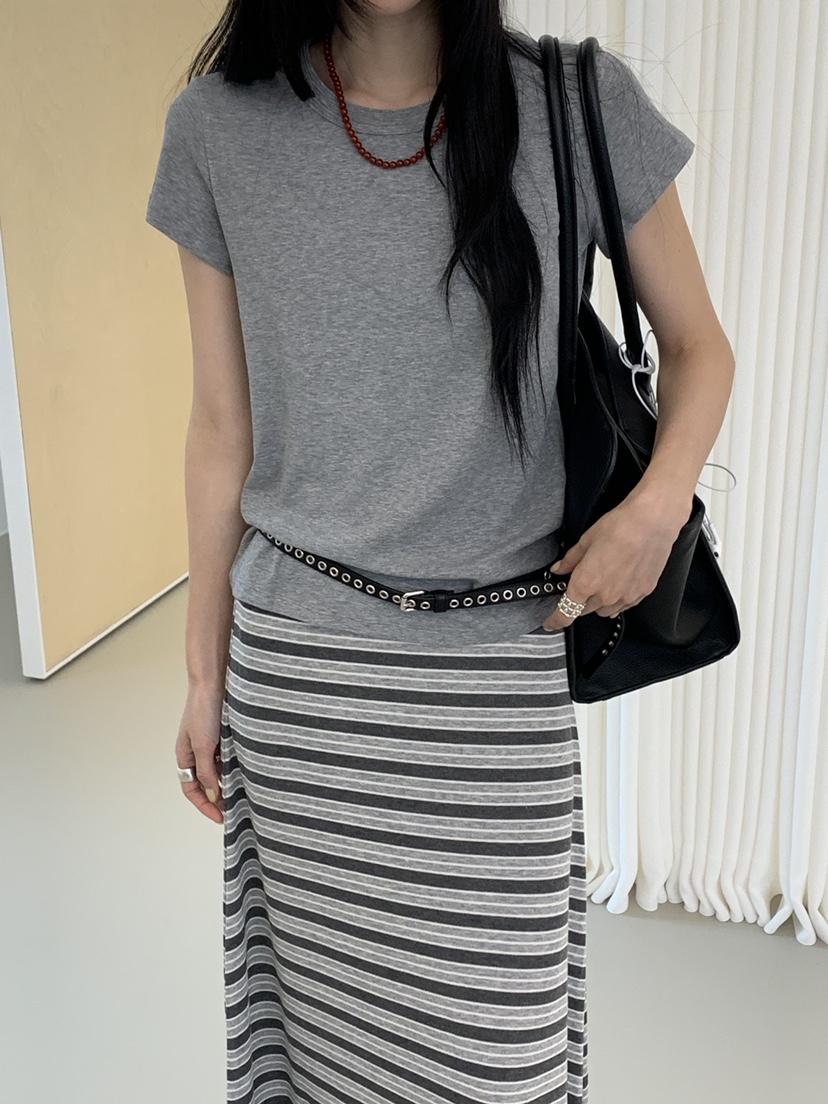 RIVER RAIN韓國直郵女裝新款時尚推薦職業休閑26春夏T恤RIVER RAINT恤