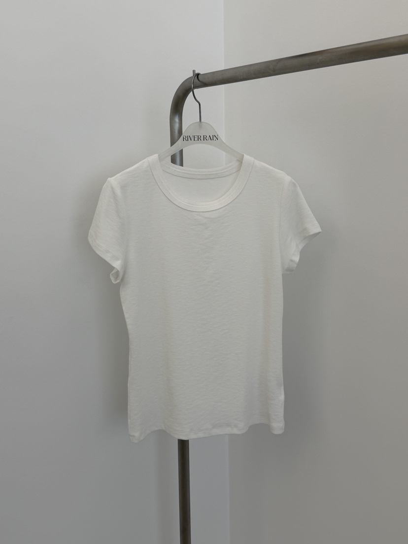 RIVER RAIN韓國直郵女裝新款時尚推薦職業休閑26春夏T恤RIVER RAINT恤圖色1