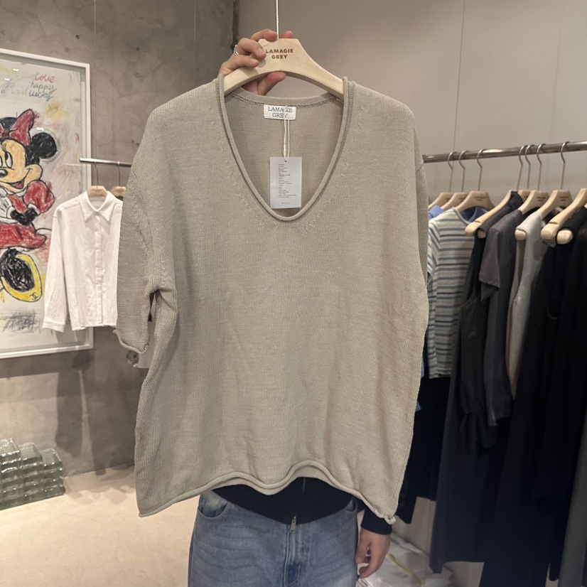 LAMAGIEPIE/LAMAGIE GREY韓國東大門代購女裝新款推薦針織衫LAMAGIEPIE/LAMAGIE GREY針織衫圖色2米色