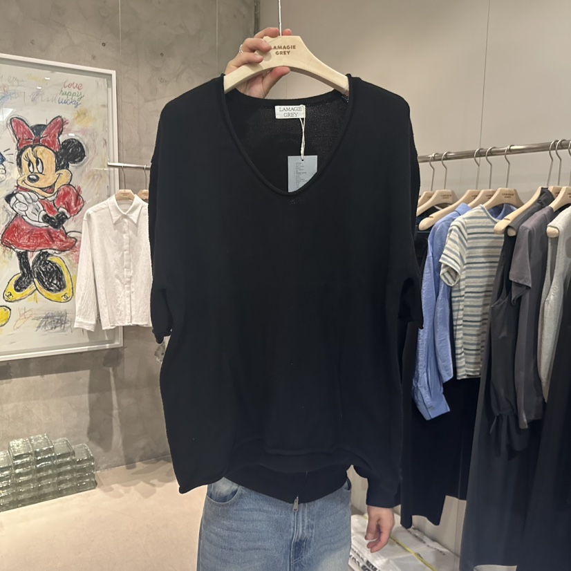 LAMAGIEPIE/LAMAGIE GREY韓國東大門代購女裝新款推薦針織衫LAMAGIEPIE/LAMAGIE GREY針織衫圖色4黑色