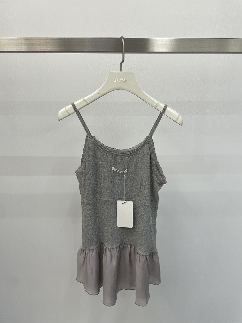 BETTER韓國東大門直郵女裝新品職業熱賣休閑吊帶背心荷葉邊BETTER吊帶/背心圖色3