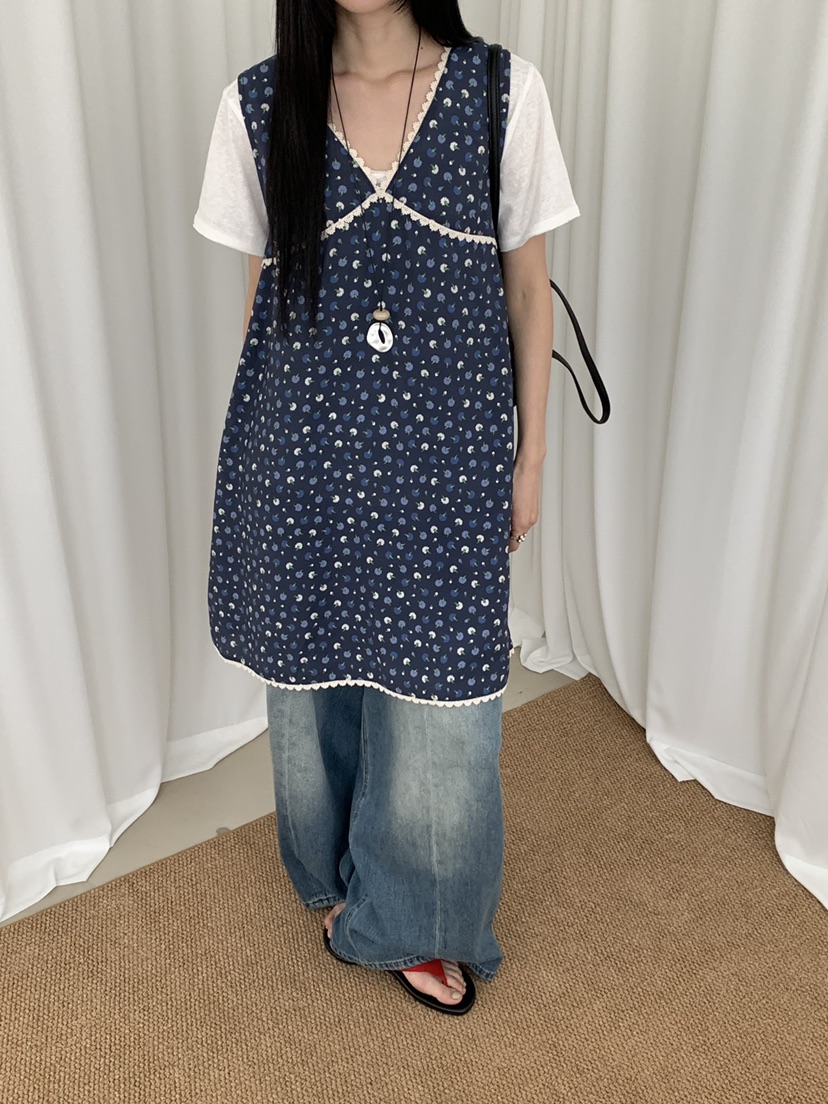 RIVER RAIN韓國東大門代購女士新品人氣休閑連衣裙不含內搭RIVER RAIN連衣裙圖色1