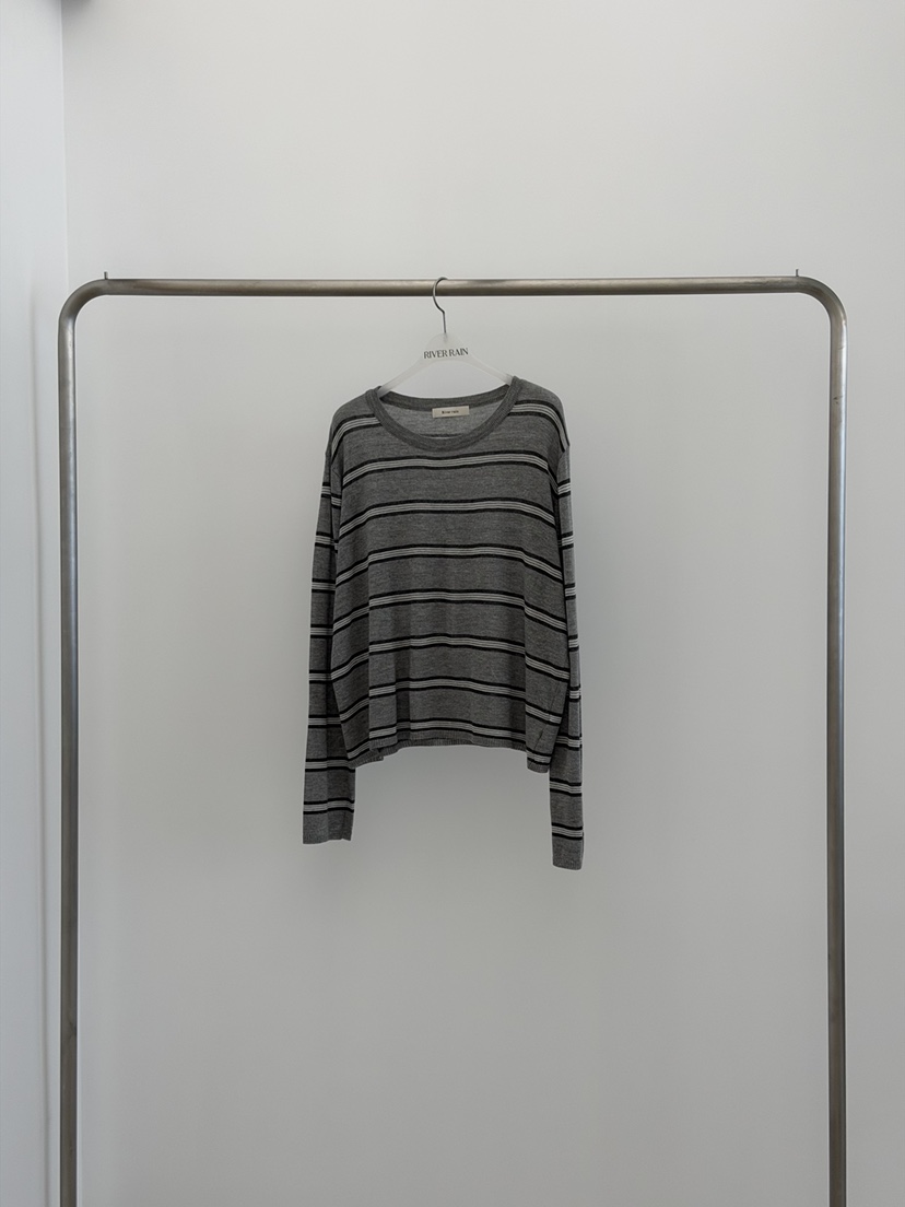 RIVER RAIN韓國直郵女士新品26春夏推薦職業熱賣人氣針織衫RIVER RAIN針織衫圖色2灰色