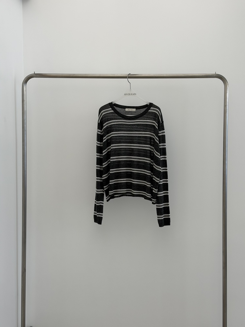 RIVER RAIN韓國直郵女士新品26春夏推薦職業熱賣人氣針織衫RIVER RAIN針織衫圖色3墨色