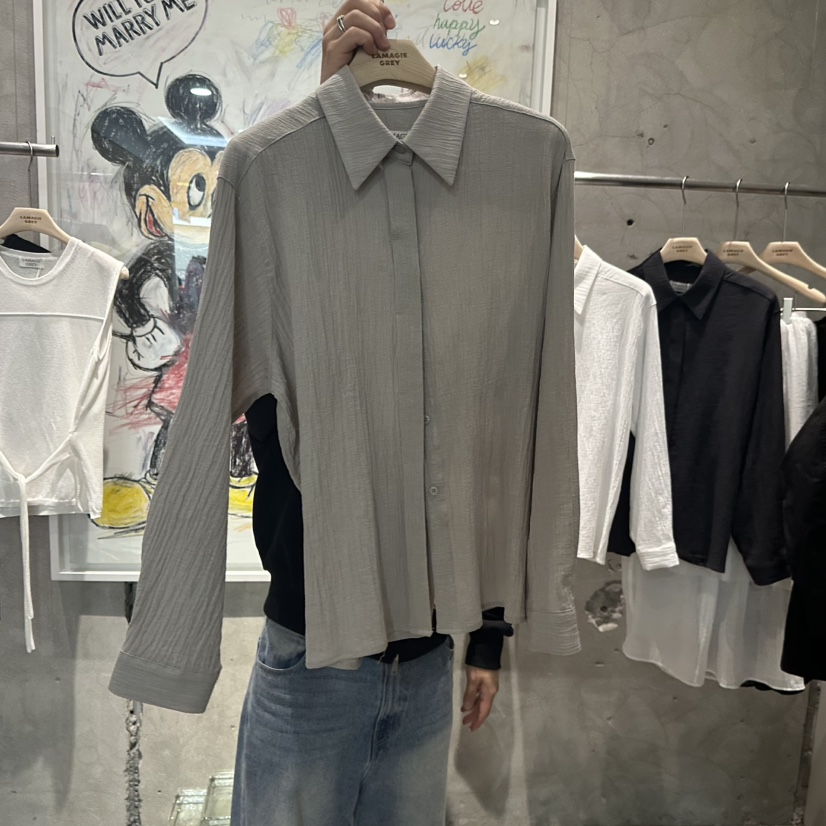 LAMAGIEPIE/LAMAGIE GREY韓國代購女裝新品推薦襯衫蕾絲衫LAMAGIEPIE/LAMAGIE GREY襯衫/蕾絲衫圖色2