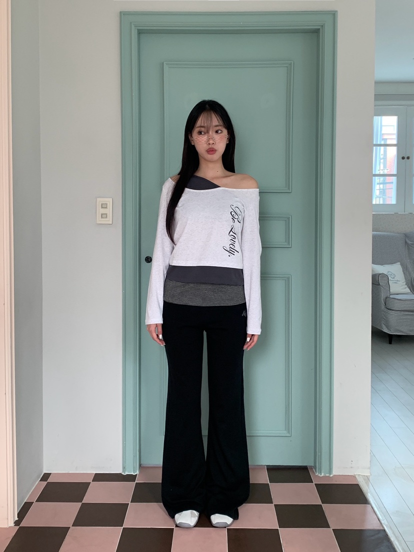 MORE THAN-P韓國代購女裝新款推薦熱賣時尚長袖T恤假兩件MORE THAN長袖T恤