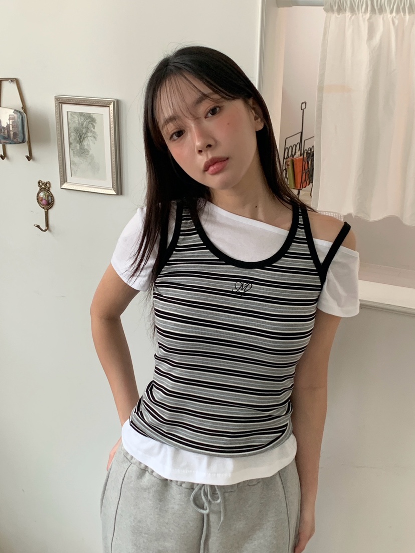 MORE THAN-P韓國東大門代購女士新品時尚職業人氣吊帶背心MORE THAN吊帶/背心