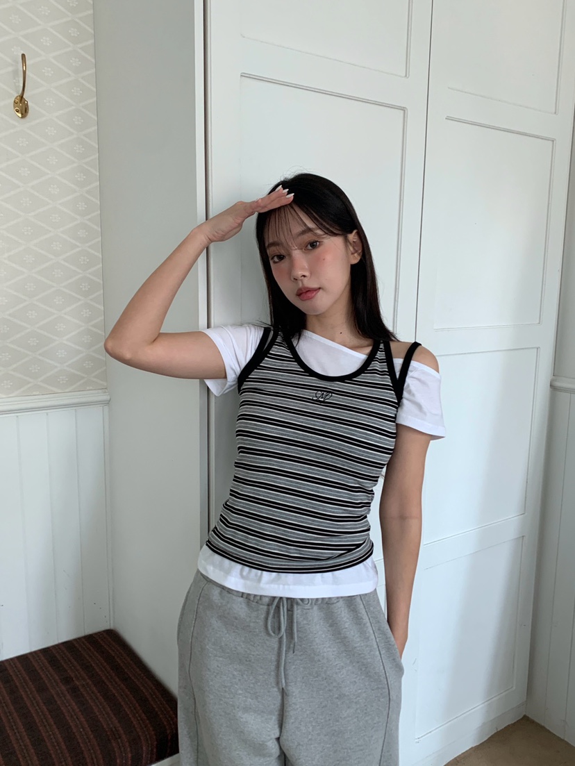 MORE THAN-P韓國東大門代購女士新品時尚職業人氣吊帶背心MORE THAN吊帶/背心