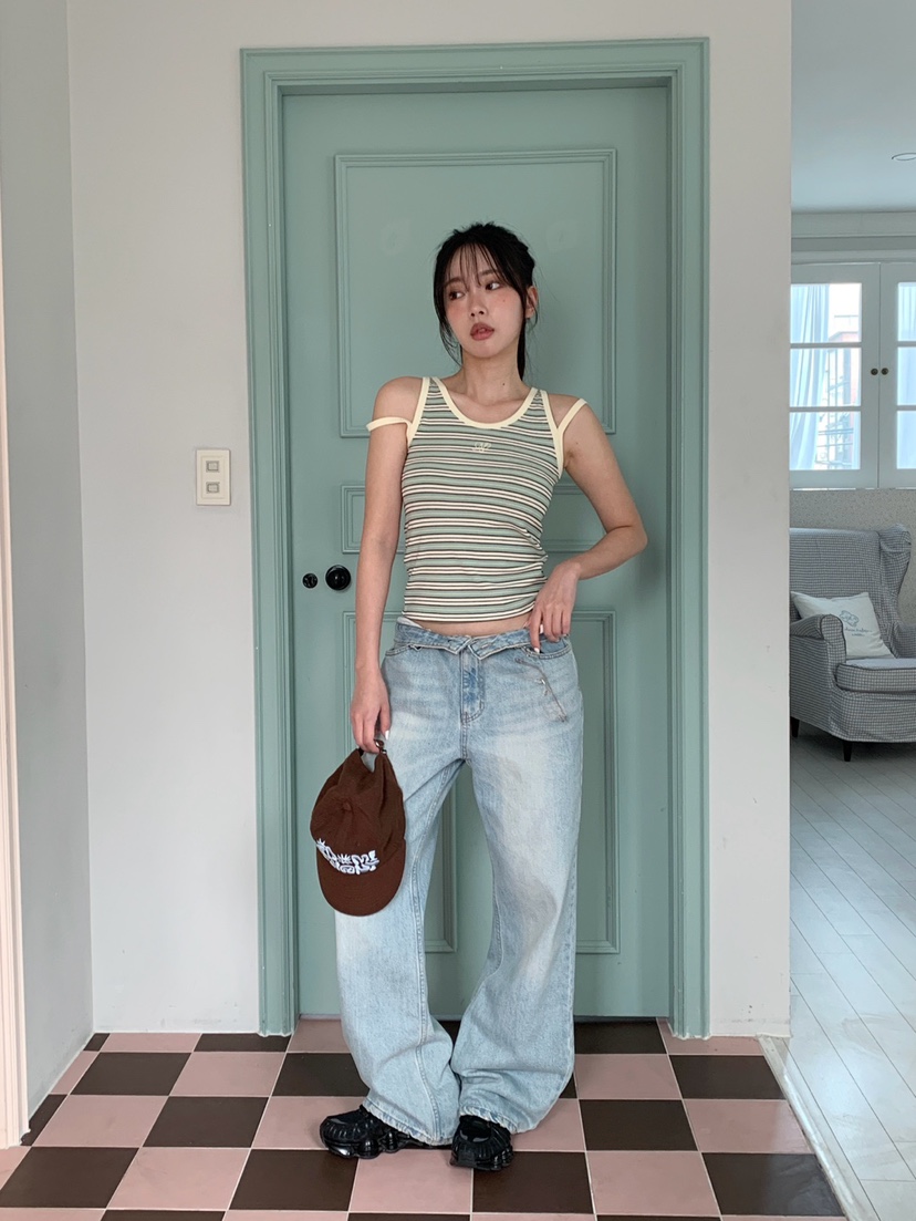 MORE THAN-P韓國東大門代購女士新品時尚職業人氣吊帶背心MORE THAN吊帶/背心