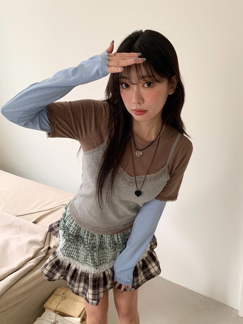 MORE THAN-P韓國代購女士新品人氣休閑26春夏職業長袖T恤MORE THAN長袖T恤