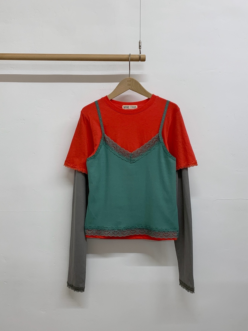 MORE THAN-P韓國代購女士新品人氣休閑26春夏職業長袖T恤MORE THAN長袖T恤圖色2