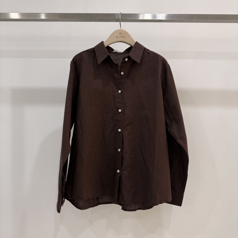 BLANC-A韓國東大門代購女士新品人氣熱賣襯衫蕾絲衫亞麻布BLANC-A襯衫/蕾絲衫圖色3