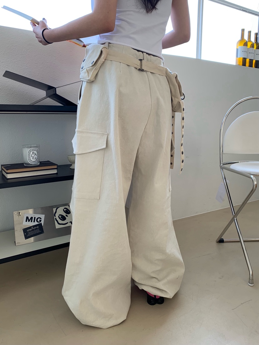 OKIE韓國直郵女裝新款職業休閑26春夏人氣推薦休閑褲工裝褲OKIE休閑褲