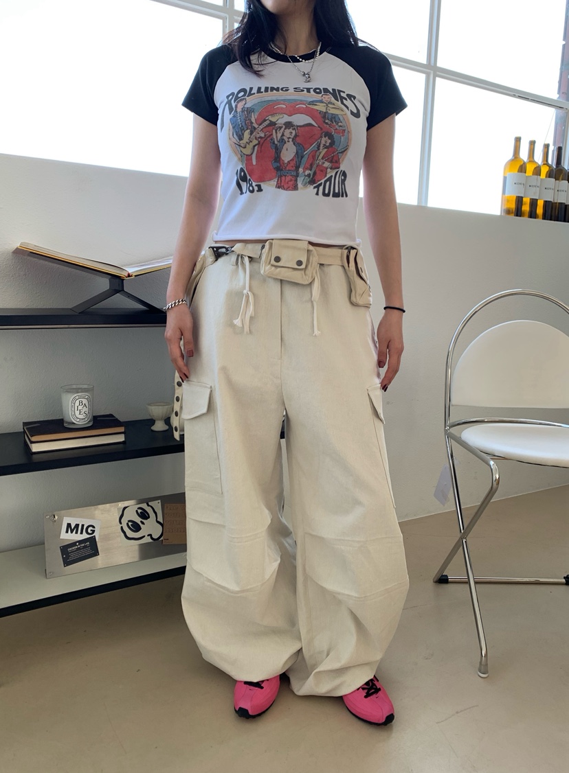 OKIE韓國直郵女裝新款職業休閑26春夏人氣推薦休閑褲工裝褲OKIE休閑褲