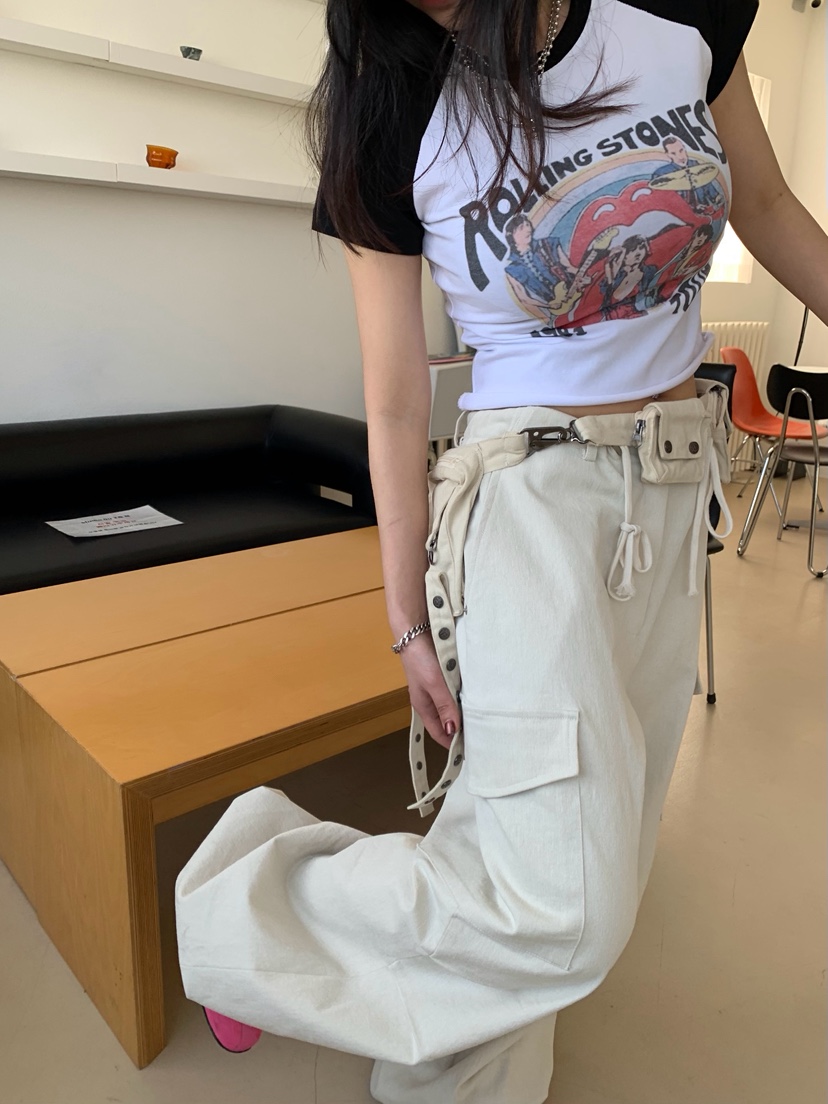 OKIE韓國直郵女裝新款職業休閑26春夏人氣推薦休閑褲工裝褲OKIE休閑褲