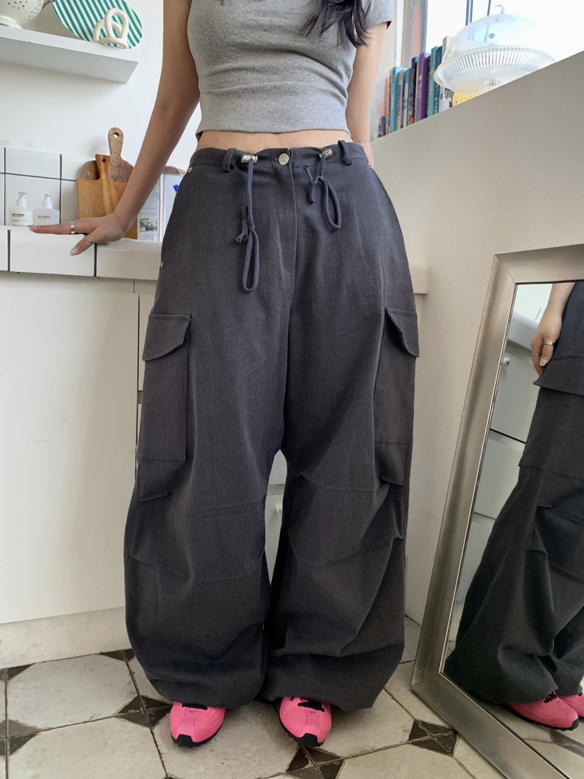 OKIE韓國直郵女裝新款職業休閑26春夏人氣推薦休閑褲工裝褲OKIE休閑褲