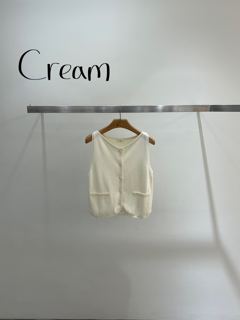 ONESTASTE韓國代購女裝新品人氣推薦26春夏休閑馬甲亞麻布TASTE/ONESTASTE馬甲圖色1