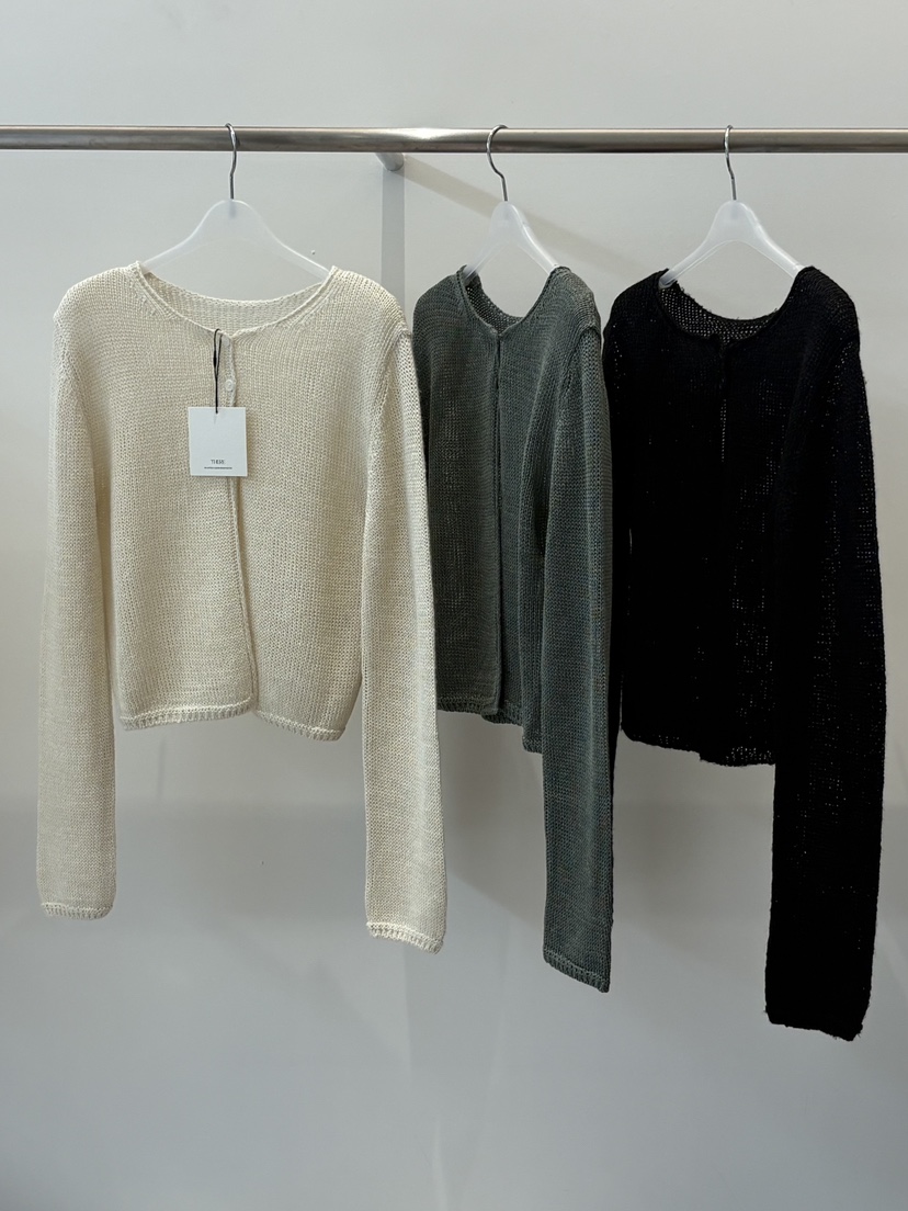 THERE韓國代購女裝新品推薦時尚26春夏人氣休閑針織衫開衫THERE針織衫