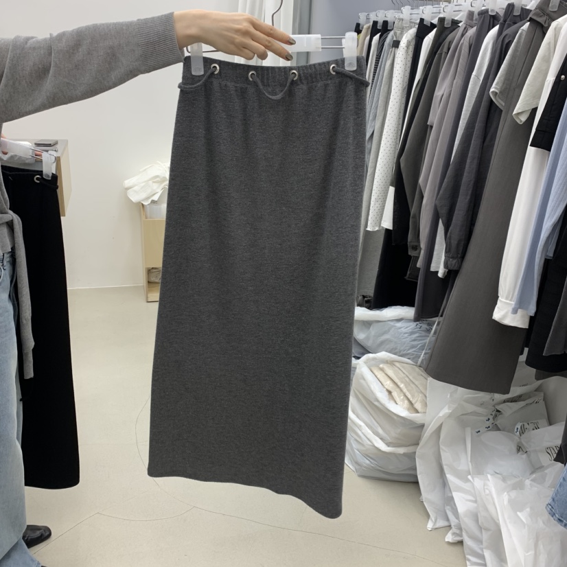 STAINLESS韓國東大門代購女裝新品26春夏時尚長裙鏤空長款STAINLESS長裙