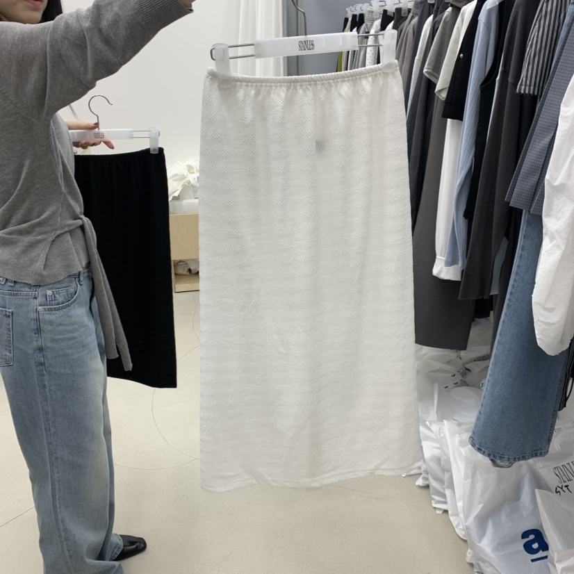 STAINLESS韓國直郵女士新品26春夏推薦熱賣時尚職業人氣長裙STAINLESS長裙圖色1