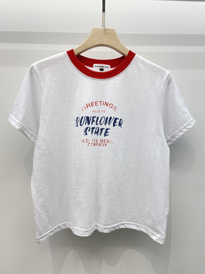 NYLON韓國東大門代購女士新款人氣職業26春夏熱賣推薦T恤NYLONT恤圖色1