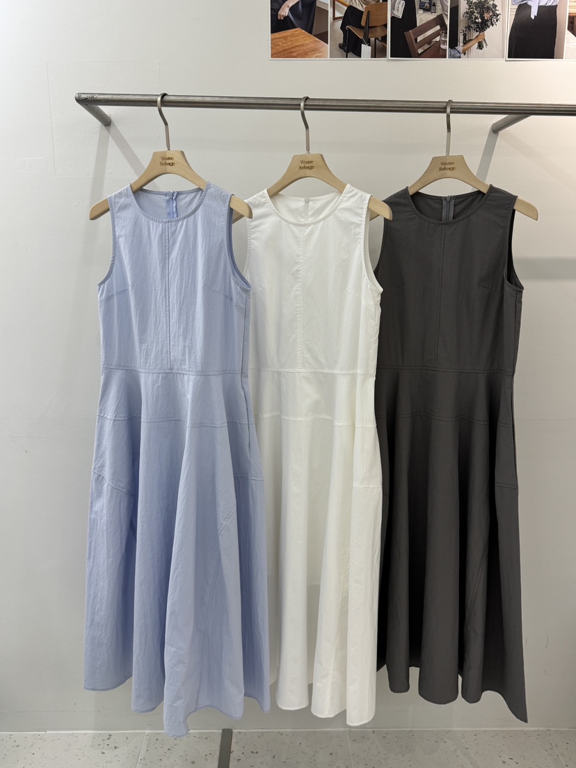 WEAUE SELVAGE韓國直郵實拍女裝新品職業時尚熱賣連衣裙Weave Selvage連衣裙