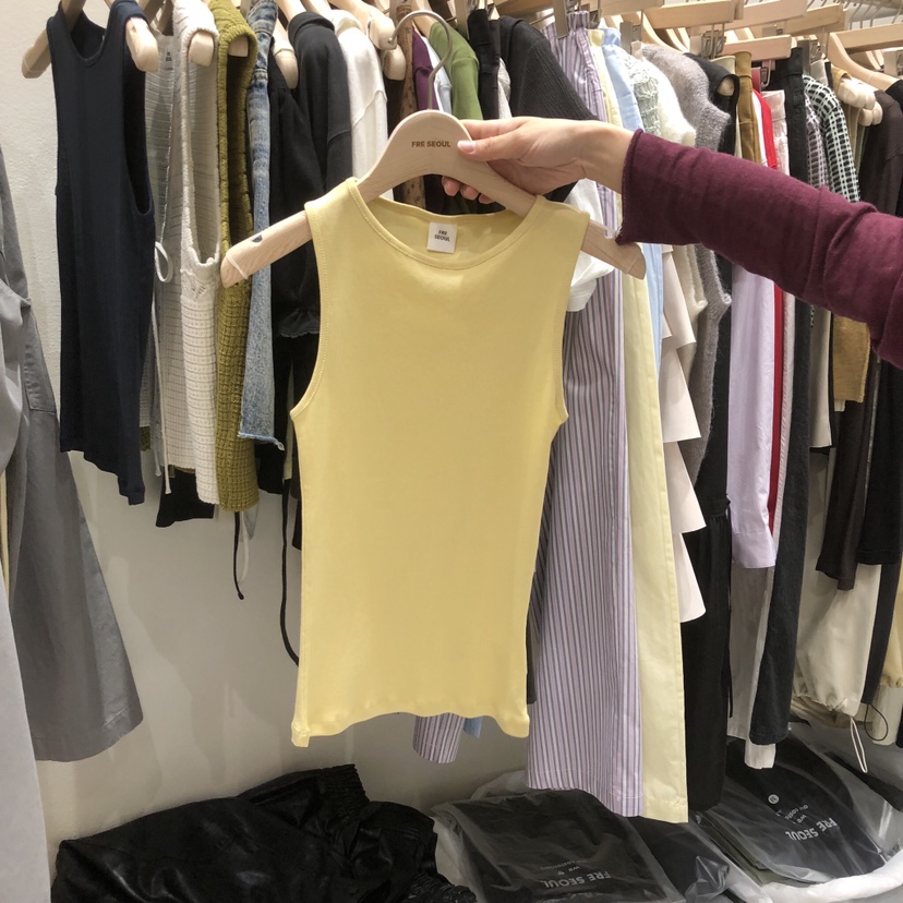 FRE韓國直郵女裝新款人氣時尚推薦熱賣26春夏休閑吊帶背心FRE SEOUL吊帶/背心圖色1