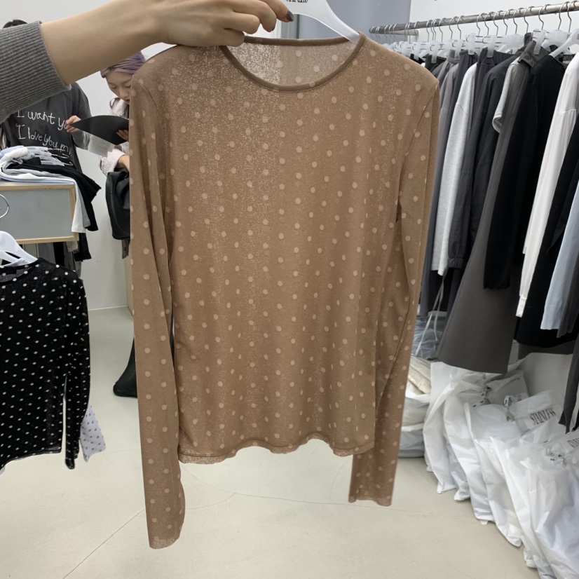 STAINLESS韓國東大門直郵女士新品職業26春夏時尚長袖T恤STAINLESS長袖T恤圖色2