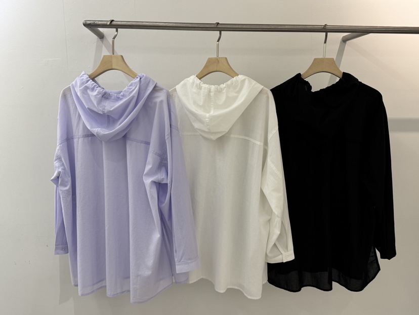 WEAUE SELVAGE韓國代購女裝新款休閑時尚襯衫蕾絲衫連帽衫Weave Selvage襯衫/蕾絲衫