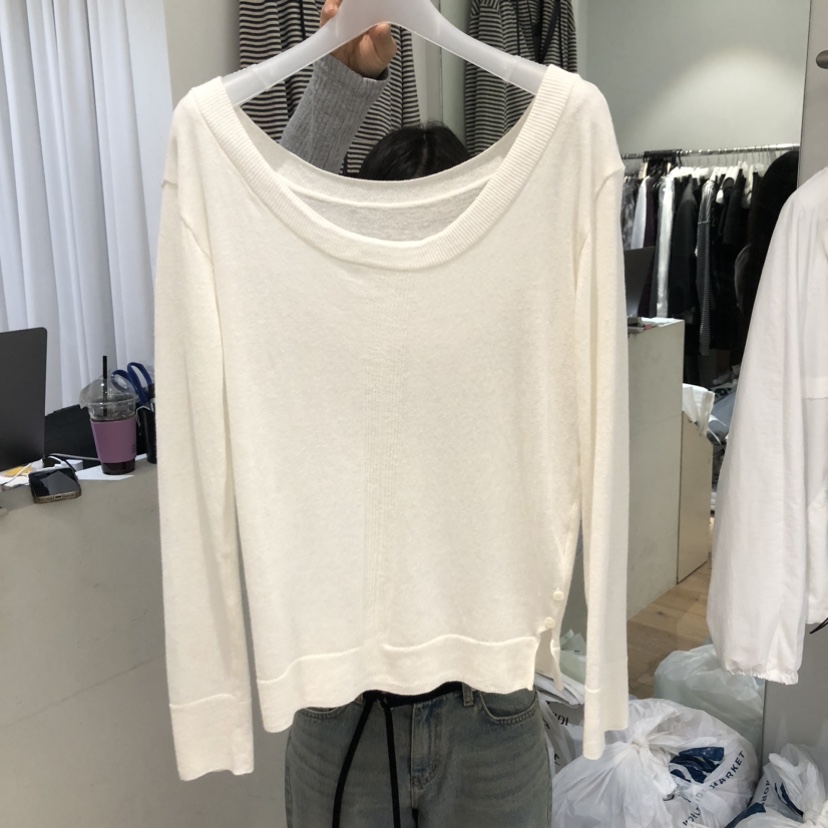 AUBE韓國東大門代購女士新品熱賣26春夏職業長袖T恤兩面穿AUBE長袖T恤圖色1