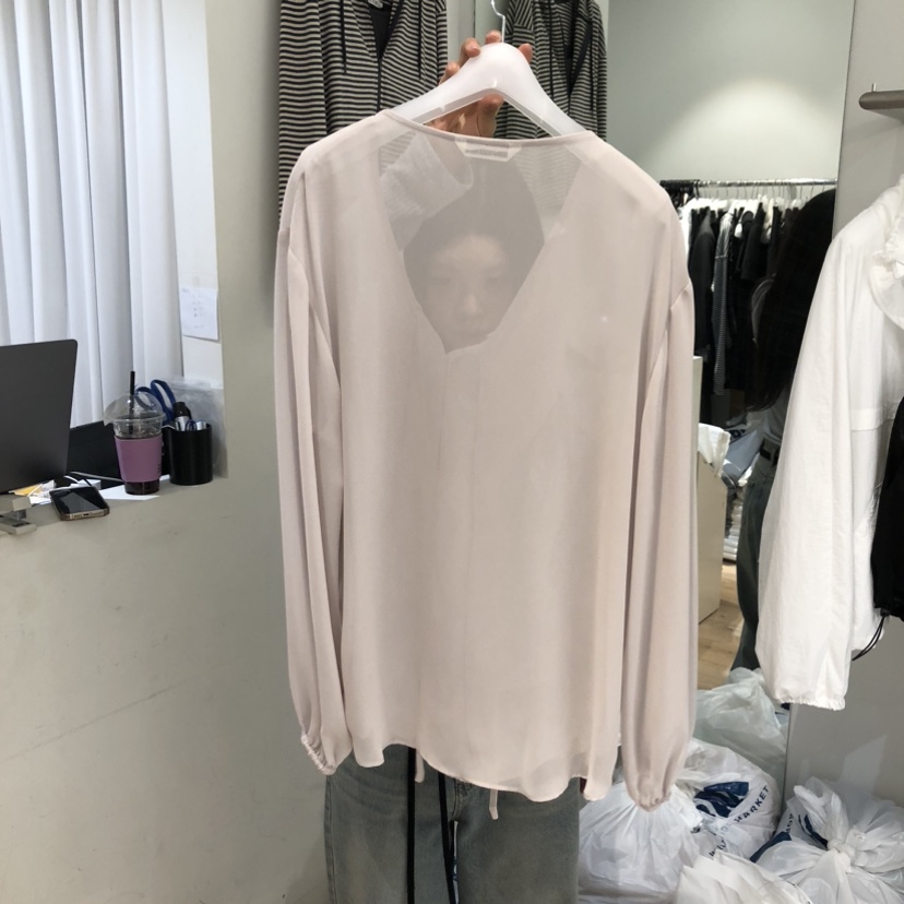 AUBE韓國直郵女士新品26春夏職業時尚休閑熱賣襯衫蕾絲衫AUBE襯衫/蕾絲衫